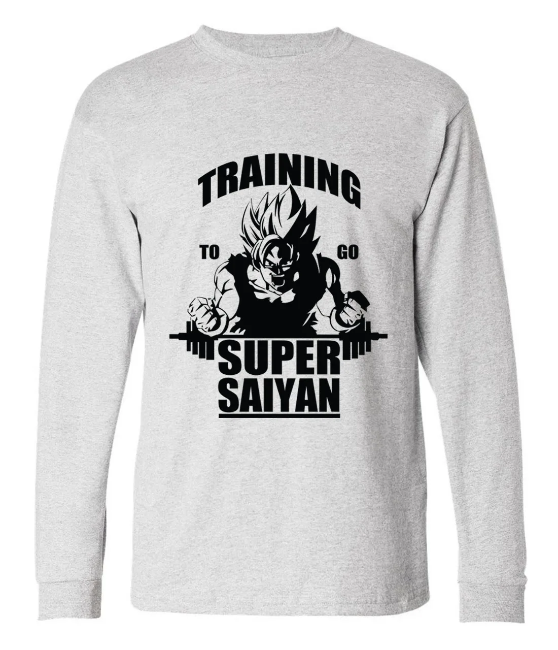 Fashion Dragon Ball Z Super Saiyan long sleeve t shirt men 2017 autumn novelty hip hop