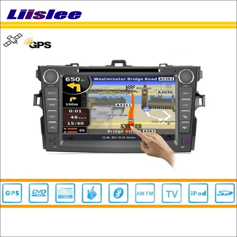 Best Liislee For Toyota Corolla Axio 2006~2013 Car DVD Player GPS NAV NAVI Navigation Radio CD TV iPod BT HD Screen Multimedia System 0
