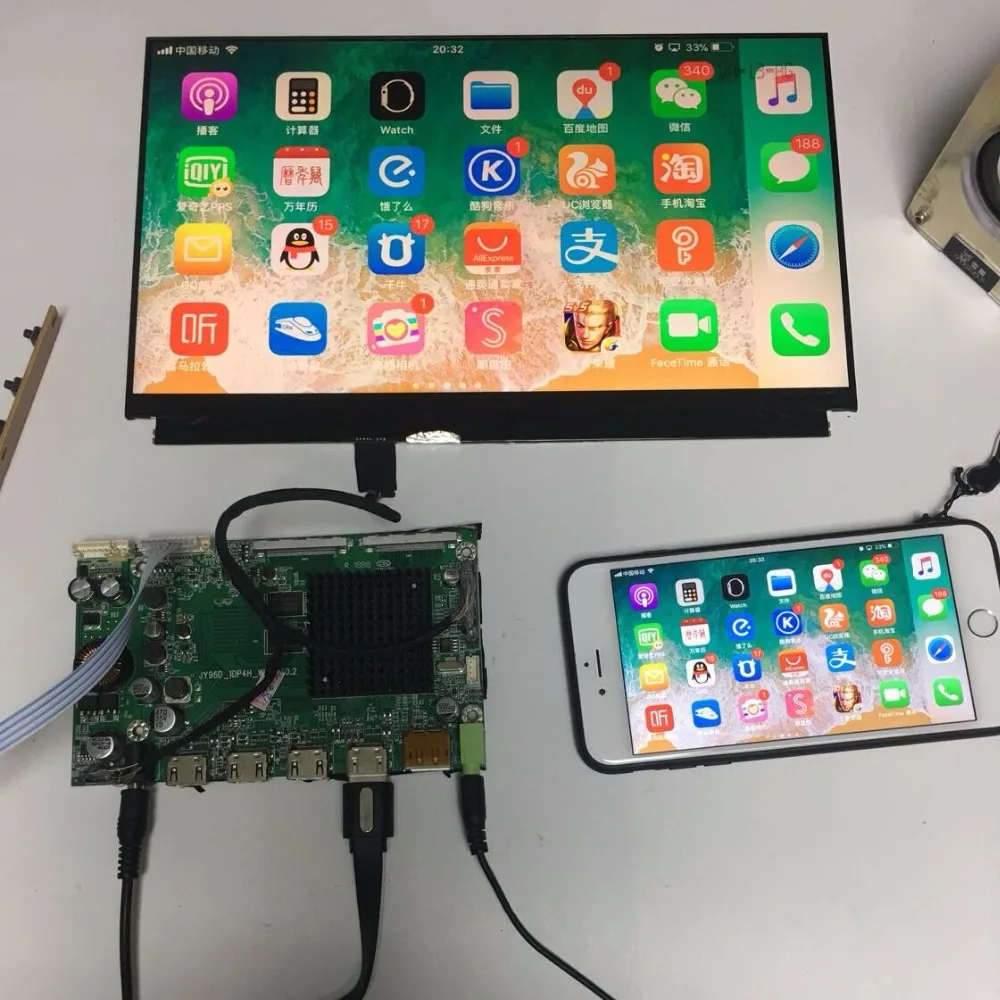 156 дюймов 3840*2160 оригинальный UHD ips DisplayProt 4 HDMI DP драйвер платы ЖК дисплей монитор