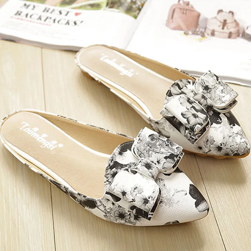 Summer Style Retro Flat Sandals Casual font b Women b font Sandal Ladies Flat Shoes Pointed