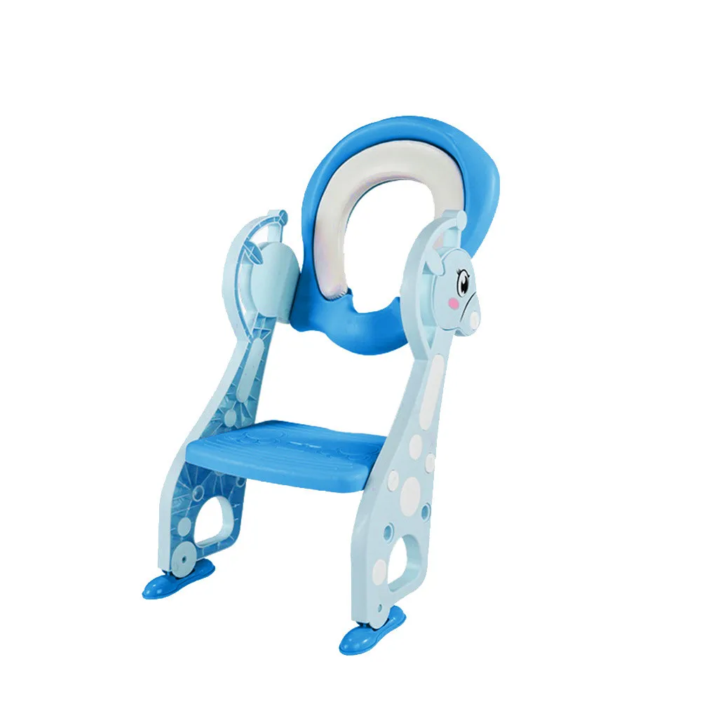 Drop Shipping Children Portable Deer Toilet Ring Baby Outdoor Travel Potty Folding Chair Baby Lovely Chair