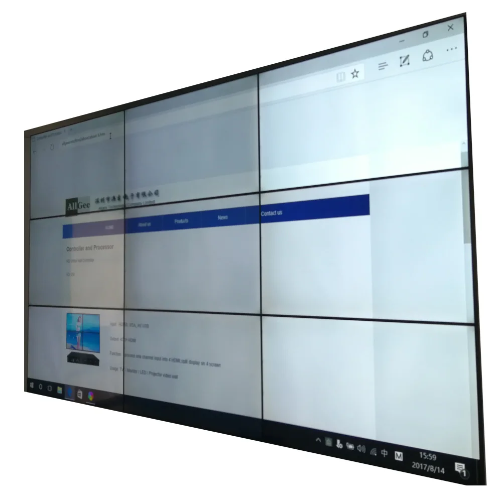 Настенный видеоконтроллер 3x3 для ТВ настенного дисплея hdmi dvi vga usb вход выход|controller