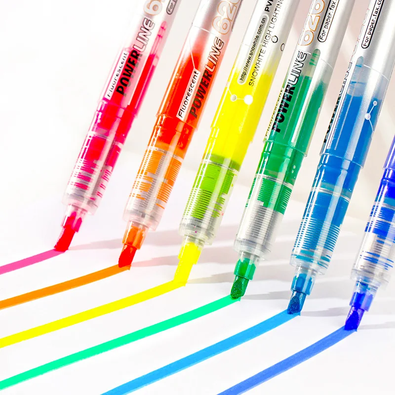 Цвет прямой жидкий текстовый маркер ручка студент маркер любое сочетание 10 цветов маркер ручка канцелярская поставки