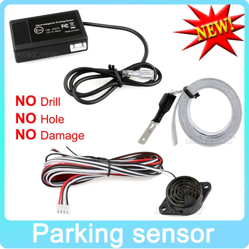 Hot Car Electromagnetic Parking Sensor No Holes\\Easy install Parking Radar Bumper Guard Backup Reversing Parking System