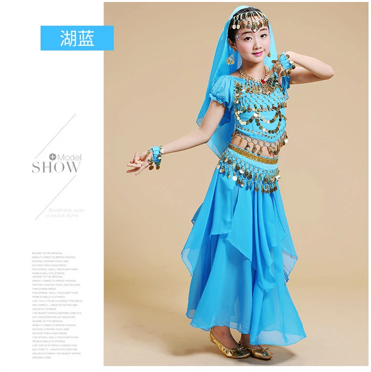 New Kids Belly Dance Costume Children Dance Costumes Girl Belly Dance Dancer Clothes Kid Indian Dance Costumes For Kids 4pcs/set