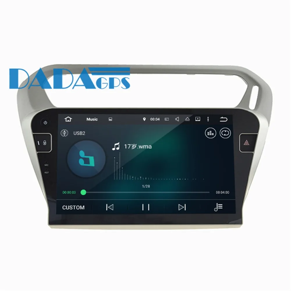 Best Newest Android8.0 4GB Car DVD player For PEUGEOT 301 For Citroen Elysee 2014-2017 GPS Navigation Multimedia Stereo Vehicle Radio 4