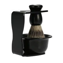 3 в 1 бритвенная мыльница, щетка для бритья, подставка для бритья, щетина, щетка для бритья, мужской инструмент для чистки бороды, подарок