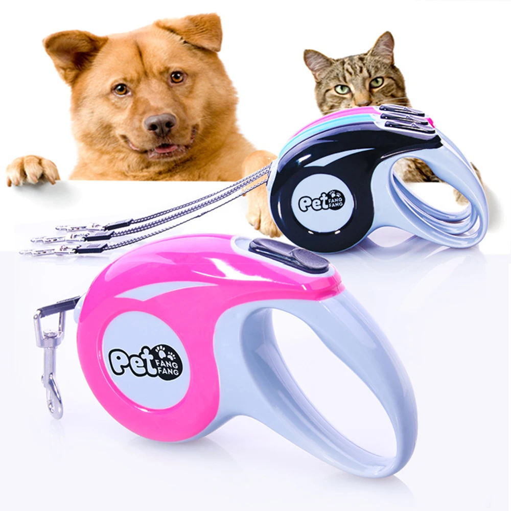 

Retractable Big Dog Pet Walking Leash Leads Durable Reflective Pet Dog Leashes For Large Dogs Automatic Extending Traction Rope