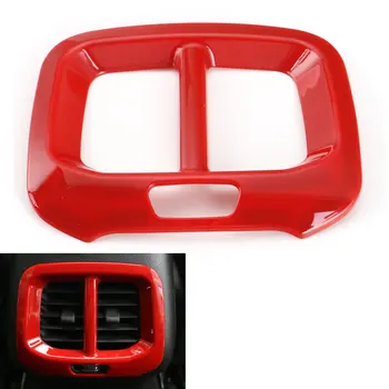 

1pc ABS Car Interior Armrest Rear Back Air Vent Outlet AC Trim Cover Frame Decoration for Jeep Cherokee 2014-2016