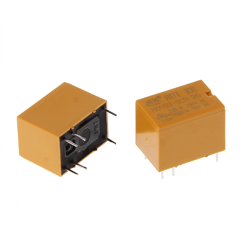 

5 Pcs 3V Relay HK4100F-DC3V-SHG 6 Pins 3A 250V AC 30V DC Power Relays