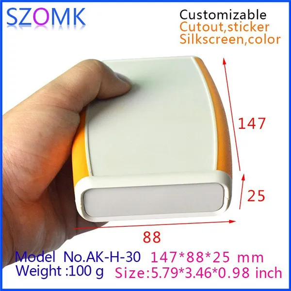

electronics project plastic box handheld control enclosure outlet boxes (10 pcs) 147*88*25mm pcb box electrical diy enclosure