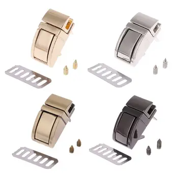 

THINKTHENDO DIY Metal Clasp Turn Lock Twist Locks Handbag Shoulder Bag Purse Hardware