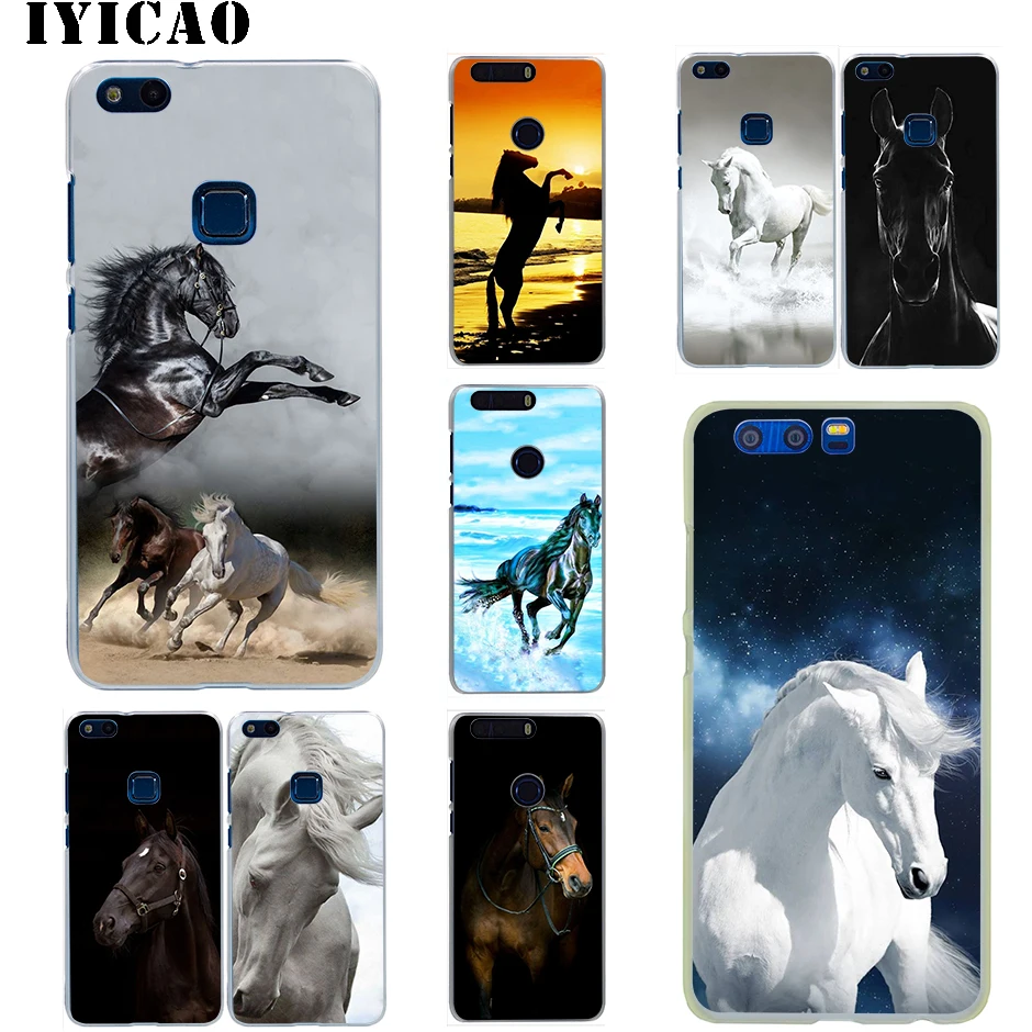 Жесткий чехол IYICAO horse для Huawei Honor 6A 6C 7A 7C 7X8 8X9 10 20 9X Lite Pro Play Note View | Мобильные телефоны