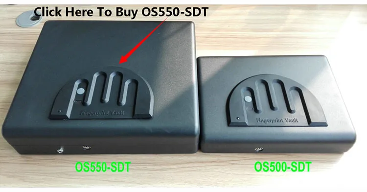 Portable Security Box Fingerprint and Key Lock 2 in 1 Safes For Money Valuables Jewelry Pistol Storage Car Safety Box OS550SDT (12)