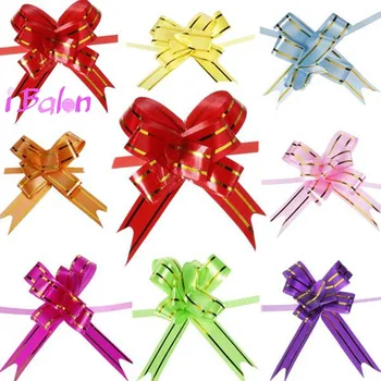 

Pull Bow Ribbons 200pcs Christmas/Wedding/Anniversary party Gift Packing Pull Bow Ribbons Decorative Holiday Pull Flower Ribbons