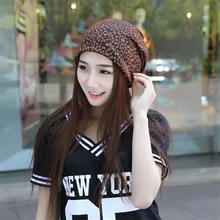 Spring and Summer Hat tide Ms. leopard Scarf Cap sleeve head cap Cap month of Baotou Hedging Hat Skullies M110