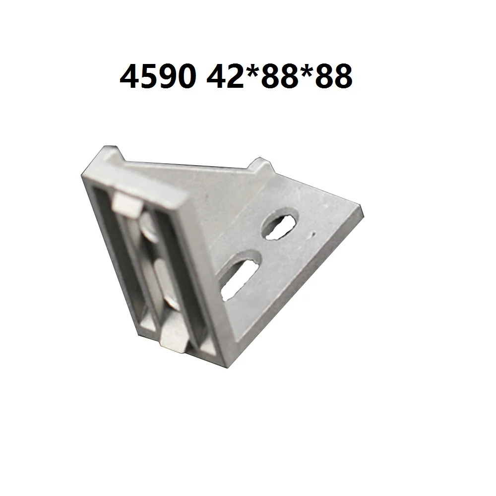 

5 шт., угловые алюминиевые фитинги, 45x90 л, 42x88X88 мм