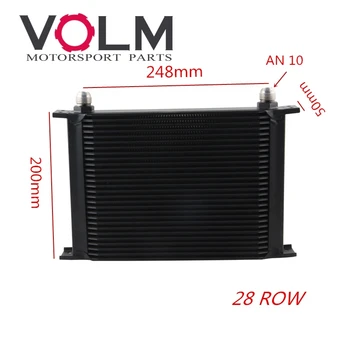 

28 ROW AN10 universal aluminum engine tranmission racing oil cooler
