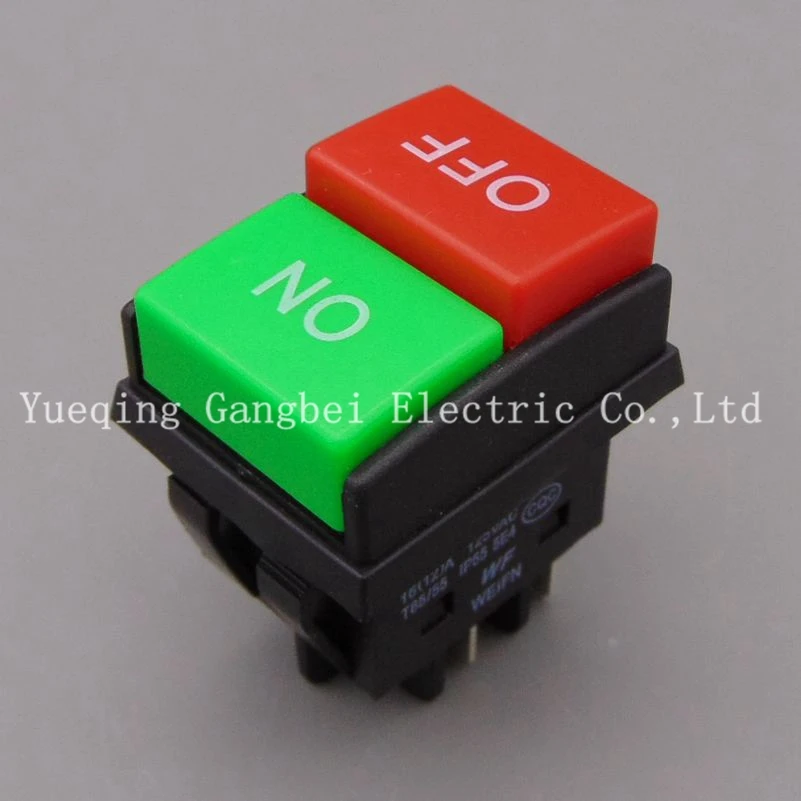 Rocker switch WF03-C1 KCD4 button start stop control button double red ...