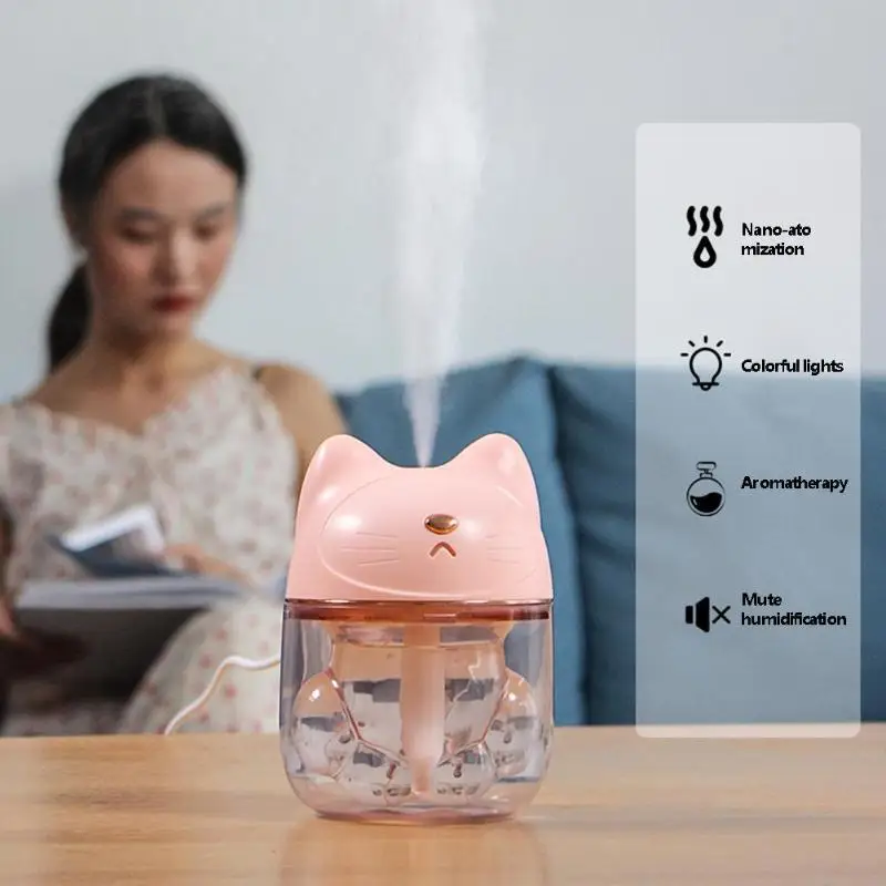 

150ml Cat Claw LED Aroma Essential Oil Diffuser Ultrasonic Humidifier Purifier