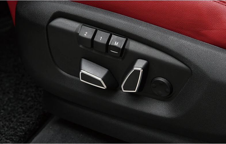 Сиденье для стайлинга автомобиля кнопка регулировки Накладка для хэтчбеков BMW серий 1 3 серия f30 4 серии 5 X3 f25 X5 f15 X6 f16 аксессуары