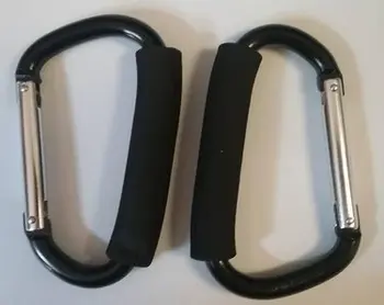 

200pcs. Bag Holder Handle Carrier Tool. 12*140mm,big size D ring style with foam. DHL free.