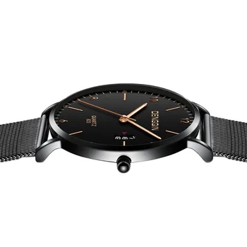 

2019 Men Watch Luxury Quartz Sport Calendar Military Stainless Steel Mesh Band Ultra-thin Dial Business Wrist Watch reloj hombre