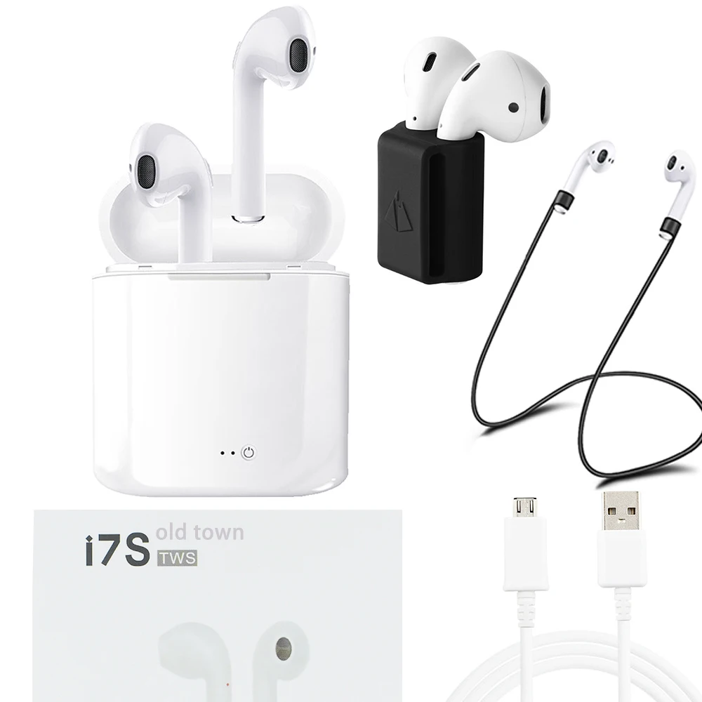 

For Phone IPhone Mini I7S TWS Bluetooth Earphone Wireless Earpiece Cordless Headphone Stereo Sport In Ear Earbuds Headset