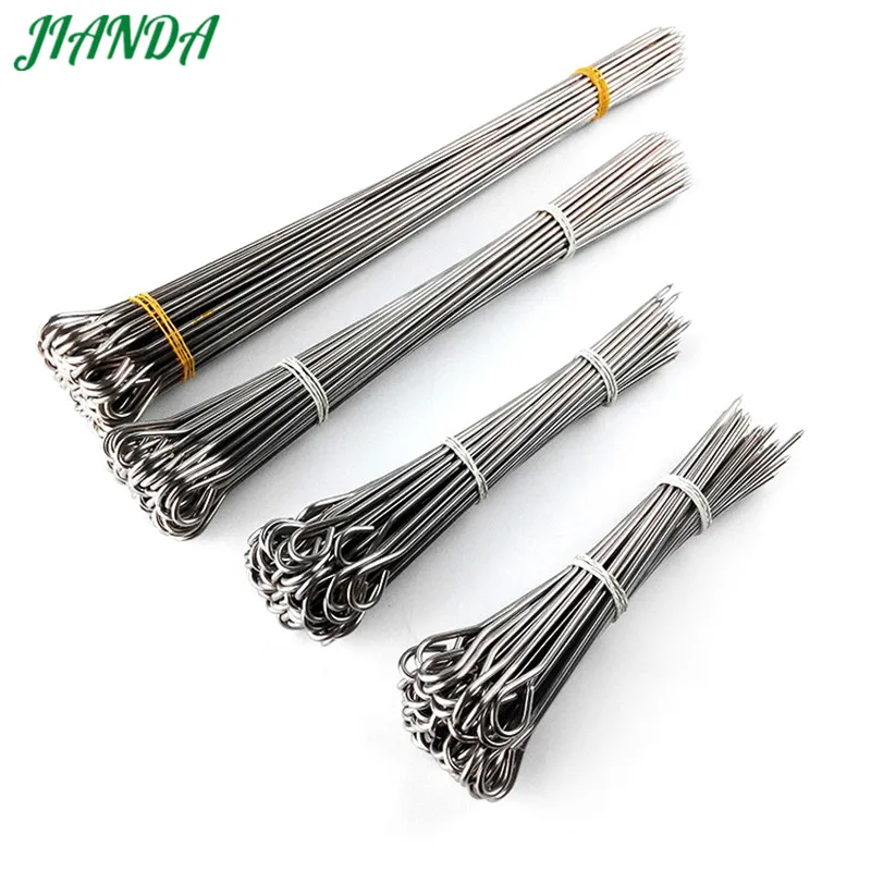 

JIANDA 50pcs Stainless Steel Barbecue BBQ Skewers Needle Kebab Sticks For Outdoor Camping Picnic Tools