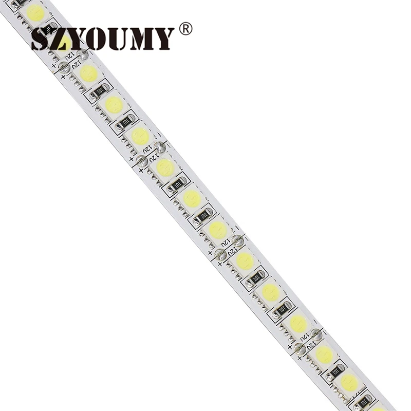 SZYOUMY ультра яркий DC 12 V RGB Светодиодная лента 5050 SMD 5 M 600 светодиодный не водонепроницаемый Fita светодиодный гибкий фонарь неоновая Лента