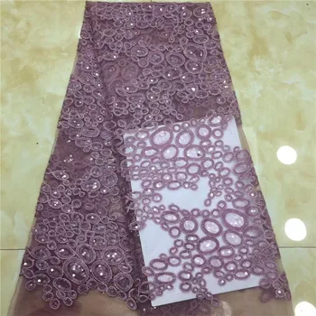 

Design Sequined Mesh Lace Fabric African Indian Guipure Net Laces Purple Nigerian Style Wedding Dress Sequins Fabrics 2019 green