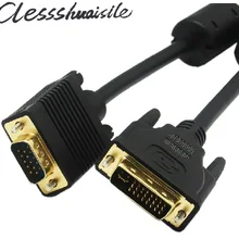 DVI I (24 + 5) к VGA D SUB 15PIN штырь кабель адаптера 0 25 м/1 5 м/3 м/5 м для