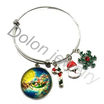 

Exposy Christmas Charm Bracelet- Adjustable Perfect Family Friendship Gifts