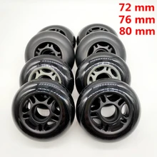 Patines de ruedas no parpadeantes, envío gratis, 72mm, 76mm, 80 mm