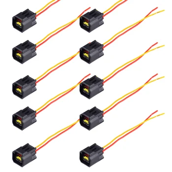 

CITALL 10pcs Ignition Coil Harness Connector Modular for Ford Focus Mustang Edge 4.6L 5.4L 6.8L motors 1991-2008 2009 2010 2011