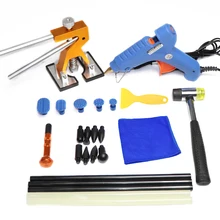 Ferramentas de PDR remoção Paintless dente azul pistola de cola martelo dent levantador de ouro kit de ferramentas de auto reparo do corpo
