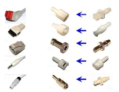 100 шт./компл. NIBP заглушка шланга самоблокирующийся запирающий пружинный коннектор манжеты мужской разъем используется для манжеты