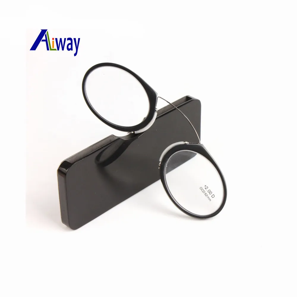 Aliway Nose Clip Reading Glasses Men Women TR90 Diopter