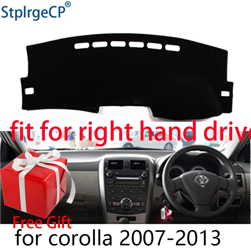 

Car Dashboard Cover Mat for Toyota Corolla Axio 2007-2013 Right Hand Drive Dashmat Pad Dash Mat Covers Dashboard Accessories