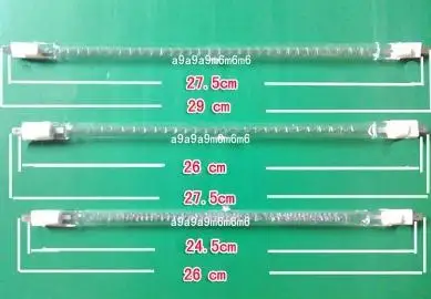 Галогенная трубка для микроволновой печи 400 Вт Нагреватель другой длины