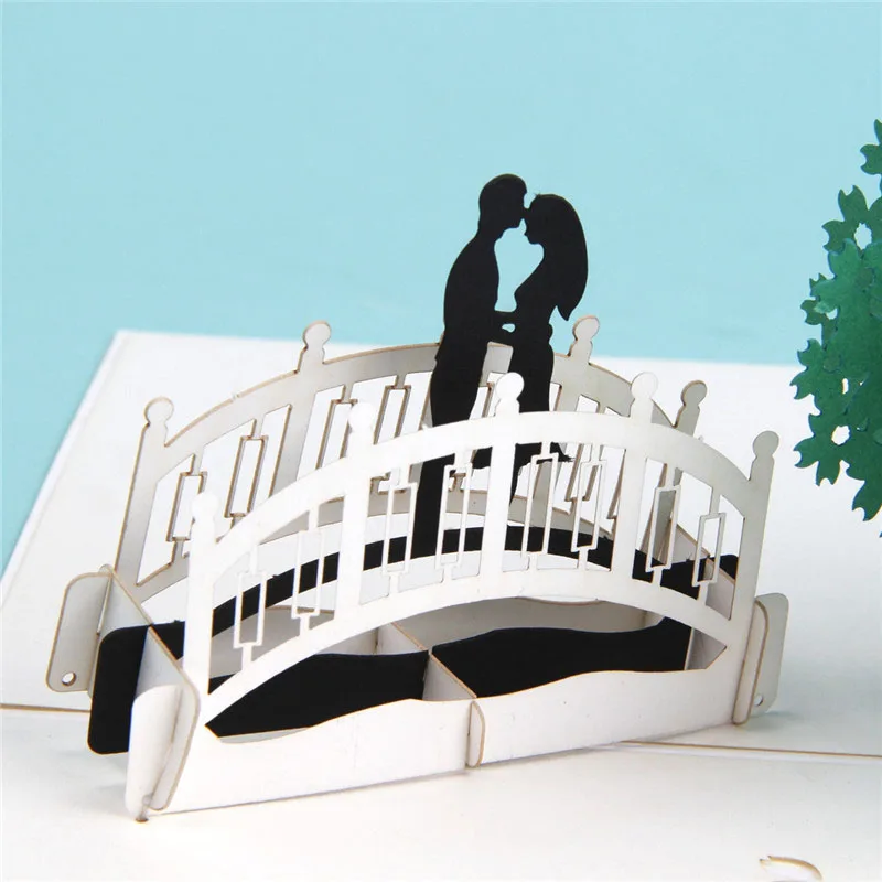  3D Laser Cut Handmade Summer Lover Paper Invitation Greeting Cards PostCard Wedding Valentine's Day - 32792297727