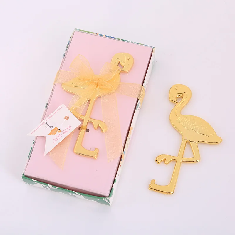 Free Shipping 100pcs/lot Flamingo Bottle Opener Party Favor Wedding