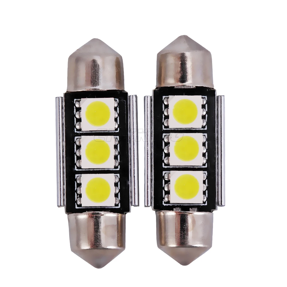 1000 шт. гирлянда 3led свет/C5W 36 мм/39 мм/42 мм плафон 3SMD 5050 светодиодные фонари без ошибок OBC WHTE, для Audi BMW