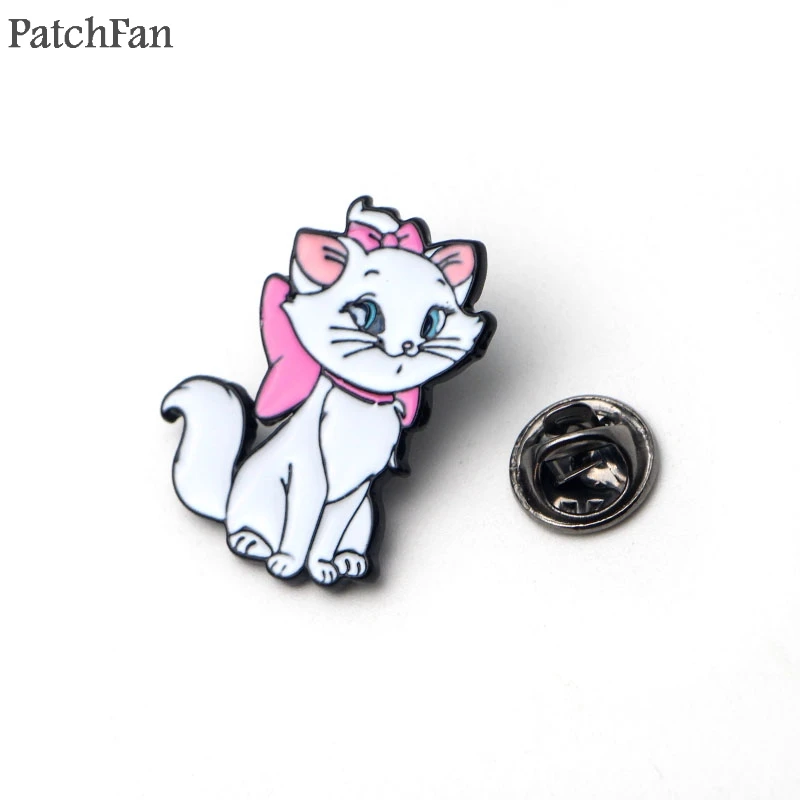 A0674 Patchfan аристократы Зонт кошка Мэри цинк pride pins para рюкзак металлические украшения для одежды значки броши для сумки рубашка шляпа insignia