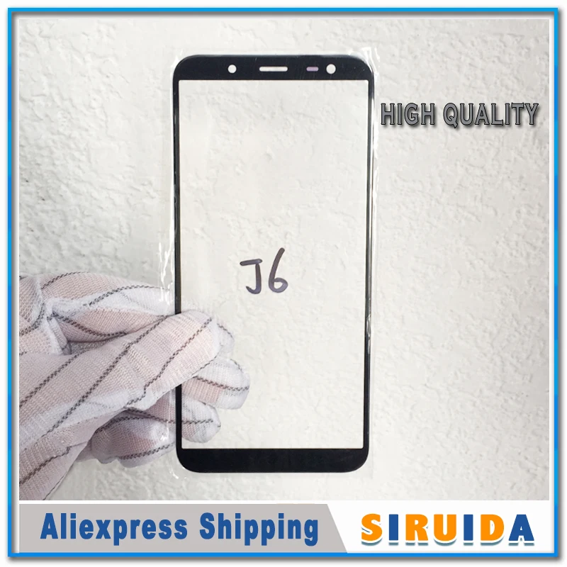 1 шт. Высокое качество LCD передняя внешняя линза для Samsung Galaxy J6 J600 J600F J6plus J610F 2018