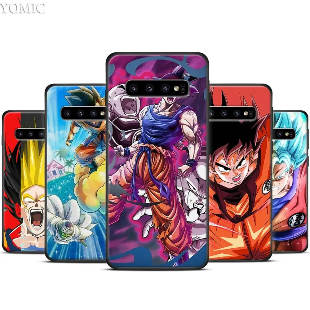

Anime Vegeta Dragon Ball Z Black Silicone Case for Samsung Galaxy S10 S10e S8 S9 Plus S7 A40 A50 A70 Note 8 9 Soft Cover Case