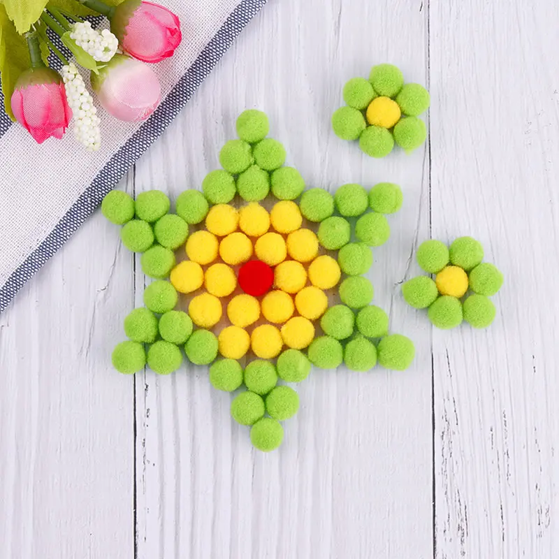 Плюшевый помпон DIY украшения для дома Искусственные цветы кружево Декор игрушки