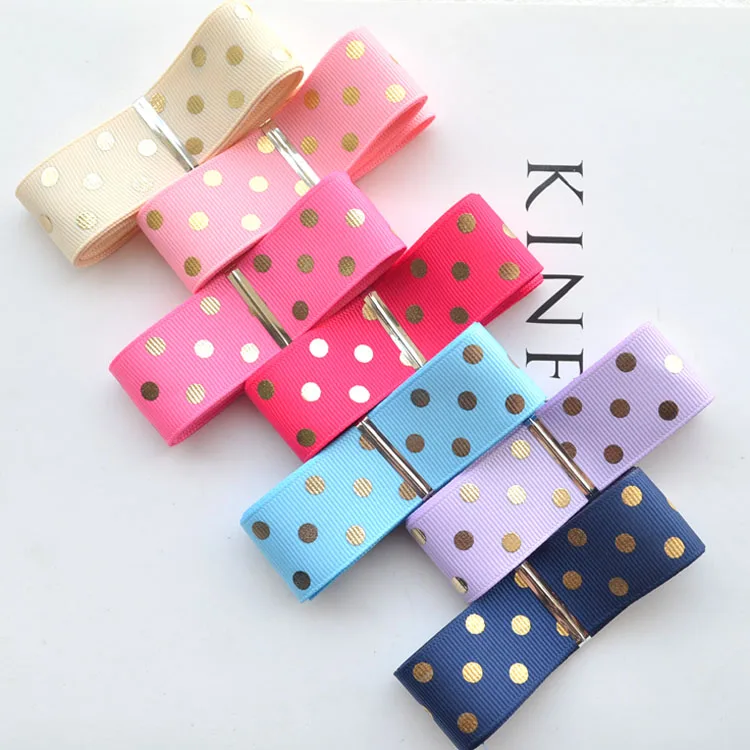 

1 Meter 1''(25mm) Polka Dot Satin Ribbon Party Home Wedding Decor DIY Christmas Gift Wrapping Handmade Hair Accessories Material