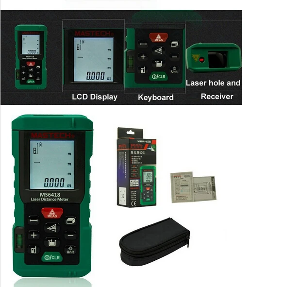 

80m Laser Rangefinder Mastech MS6418 laser distance meter