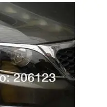 Хромированные, для передних фар крышка планки 2 шт. подходит для Kia Sorento 2010 2011 2012 2013